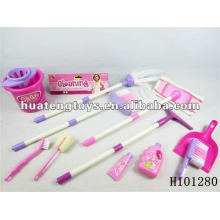 2012 plastique bonne vente outil de nettoyage jouets set H101280